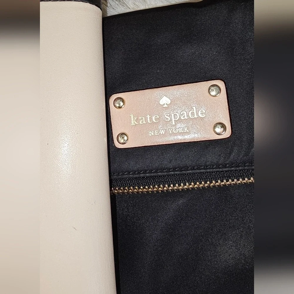 Kate Spade Wilson Road Nylon Crossbody Black and Pink with Wallet